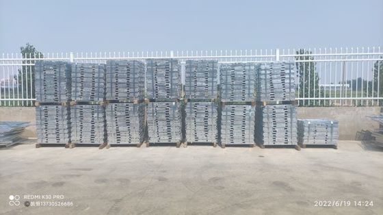 ตะแกรงโลหะเหล็กเงินสีขาวความดันการเชื่อมแบบจุ่มร้อนชุบสังกะสี