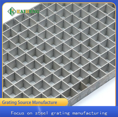 Q235 โลหะแบริ่งสูงเหล็กชุบสังกะสีแผงกริด Grating Customized