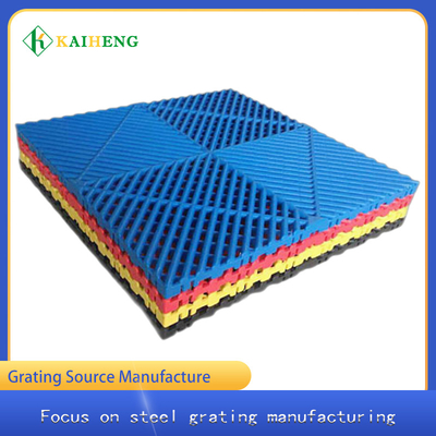 พื้นระบายน้ำไฟเบอร์กลาส FRP Moulded Grating Anti Slip