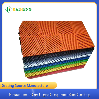 พื้นระบายน้ำไฟเบอร์กลาส FRP Moulded Grating Anti Slip