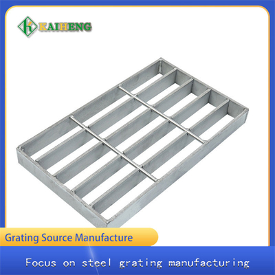 Q235 โลหะแบริ่งสูงเหล็กชุบสังกะสีแผงกริด Grating Customized